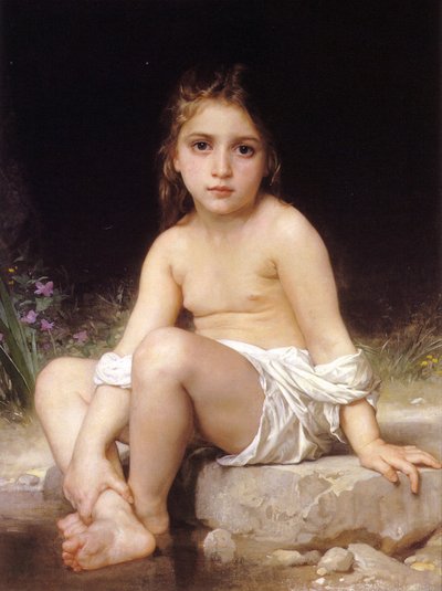 Child at Bath by William Adolphe Bouguereau